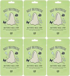 Маски-патчи G9SKIN self aesthetic butterfly nose strip 20мл 6шт