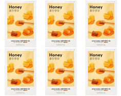 Маска для лица MISSHA airy fit sheet mask honey 19г 6шт