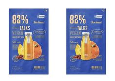 Маска для лица Missha Talks Vegan Squeeze Sheet Mask Skin Fitness увлажняющая 27 г 2 шт