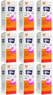 Прокладки ежедневные Bella panty soft толщина 3мм 20шт/уп 9 уп