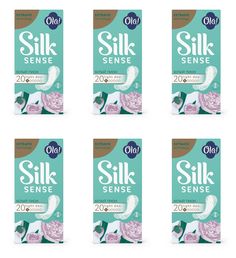 Ежедневные прокладки Ola Silk Sense Light Белый пион 60 г 20штук 6 упаковок