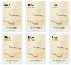 Маска для лица Мissha Airy Fit Sheet Mask Rice 19 г 6 шт Missha