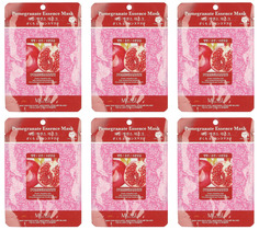 Маска тканевая для лица Mijin гранат pomegranate essence mask 2г в уп 6 уп