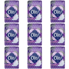 Гигиенические прокладки Ola Ultra Night ионы серебра ультратонкие 7 шт 9 уп