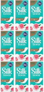 Прокладки ежедневные Ola! silk sense daily deo бархатная роза 20шт/уп 9 уп