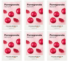 Маска для лица MISSHA airy fit sheet mask pomegranate 19г 6шт