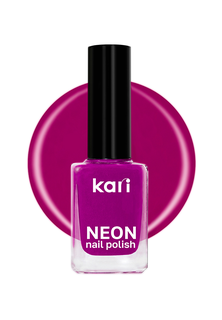Лак для дизайна ногтей Kari NEON тон 328 Purple art-neon5