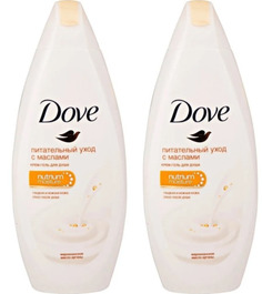 Гель для душа Dove с драгоценными маслами 250мл 2шт