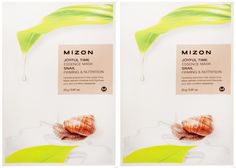 Маска тканевая для лица Mizon Joyful Time Essence mask pack Snail 23 мл 2 шт