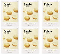 Маска для лица MISSHA airy fit sheet mask potato 19г 6шт
