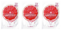 Маска на тканевой основе The Saem Natural Grapefruit 21 мл 3 шт