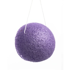 Спонж для очищения лица IRISK Конняку круглый, диаметр 70мм, высота 43мм, 05 Фиолетовый