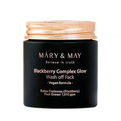 Маска Mary&May антиоксидантная глиняная с ежевикой Blackberry Complex Glow Wash Off Pack