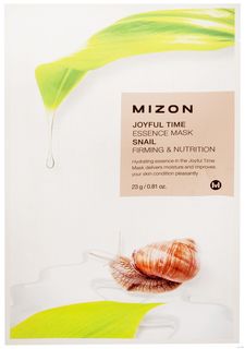 Маска тканевая для лица Mizon Joyful Time Essence mask pack Snail 23 мл 6 шт