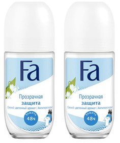 Шариковый дезодорант FA прозрачная защита 50 мл 2 шт