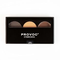 Provoc Набор теней для бровей 04 Dark Brown