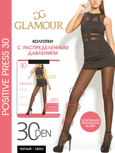 Колготки женские Glamour Positive Press 30 черные 2 (S)