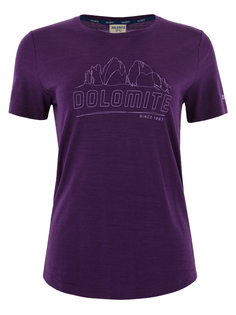 Футболка женская Dolomite Tee Ws Cristallo Merino Ss фиолетовая M