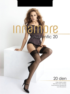 Чулки женские Innamore Romantic 20 черные 4 (L)