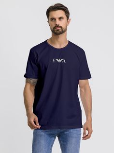 Комплект футболок мужских Emporio Armani 111267_CC715 синих XXL