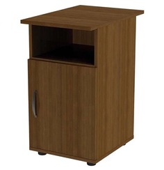Тумба приставная "Эко", 405х600х740 мм, дверь, полка, орех, 400993-19 EKO