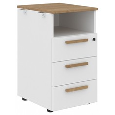 Тумбочка Forta FLC-3D.1 белый/дуб гамильтон SKY_00-07105421 Skyland