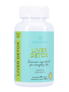 Комплекс очищение печени GEMAKON Liver Detox 500 мг 90 капсул