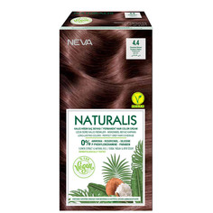Крем-краска для волос Naturalis Vegan Стойкая 4.4 Chestnut Brown Кофейный каштан