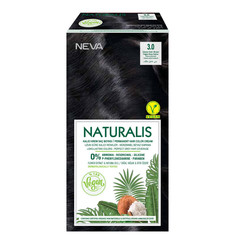 Крем-краска для волос Naturalis Vegan Стойкая 3.0 Насыщенный тёмно-коричневый