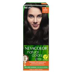 Крем-краска для волос Nevacolor Natural Colors Стойкая 3. Dark brown Тёмный шатен