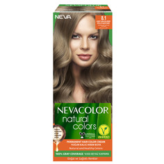 Крем-краска для волос Nevacolor Natural Colors Стойкая 8.1 Пепельный светлый блондин