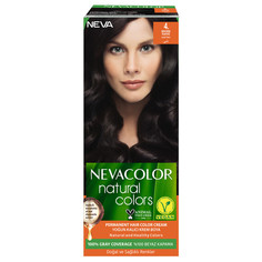 Крем-краска для волос Nevacolor Natural Colors Стойкая 4. BROWN Шатен