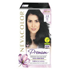 Крем краска для волос Nevacolor Premium стойкая 1.0 Чёрный