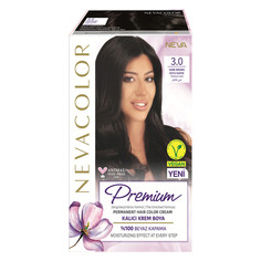 Крем краска для волос Nevacolor Premium стойкая 3.0 темный кофе