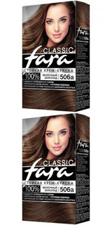 Краска для волос Fara Classic, тон 506а, молочный шоколад, 2 шт.