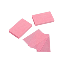 Салфетки для маникюра, безворсовые, 50 шт, 6 ? 4 см, цвет розовый 5070603 Queen Fair