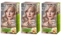 Крем-краска для волос Studio Professional Essem Hair Biocolor Платиновый блондин 3 шт