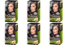 Краска для волос Studio Professional Essem Hair горячий шоколад 3.4 15мл 6шт