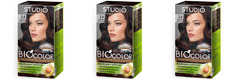 Краска для волос Studio Professional Essem Hair горячий шоколад 3.4 15мл 3шт