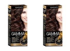 Крем-краска для волос Свобода gamma perfect color 5.47 теплый каштан 2 уп