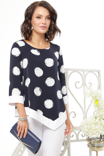 Блуза женская DSTrend 274 синяя 46 RU