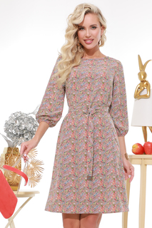 Платье женское DSTrend Красота момента коричневое 54 RU