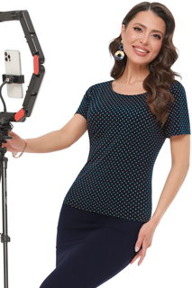 Блуза женская DSTrend Доминика синяя 52 RU