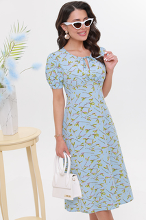 Платье женское DSTrend Триумф лета синее 52 RU