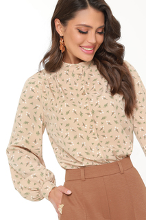 Блуза женская DSTrend Роланда бежевая 52 RU