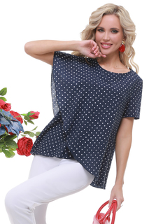 Блуза женская DSTrend Нателла синяя 52 RU