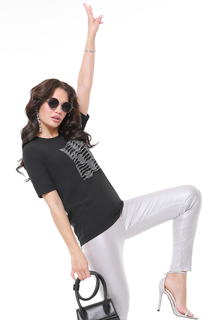 Футболка женская DSTrend 107 черная 52 RU