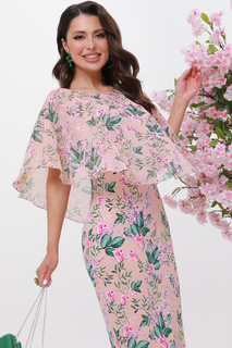 Платье женское DSTrend 129 розовое 50 RU