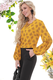 Блуза женская DSTrend 167 желтая 44 RU