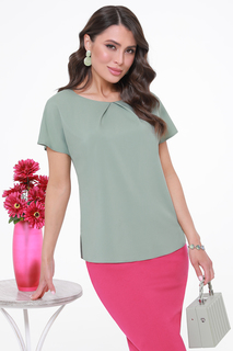 Блуза женская DSTrend Лионелла зеленая 44 RU